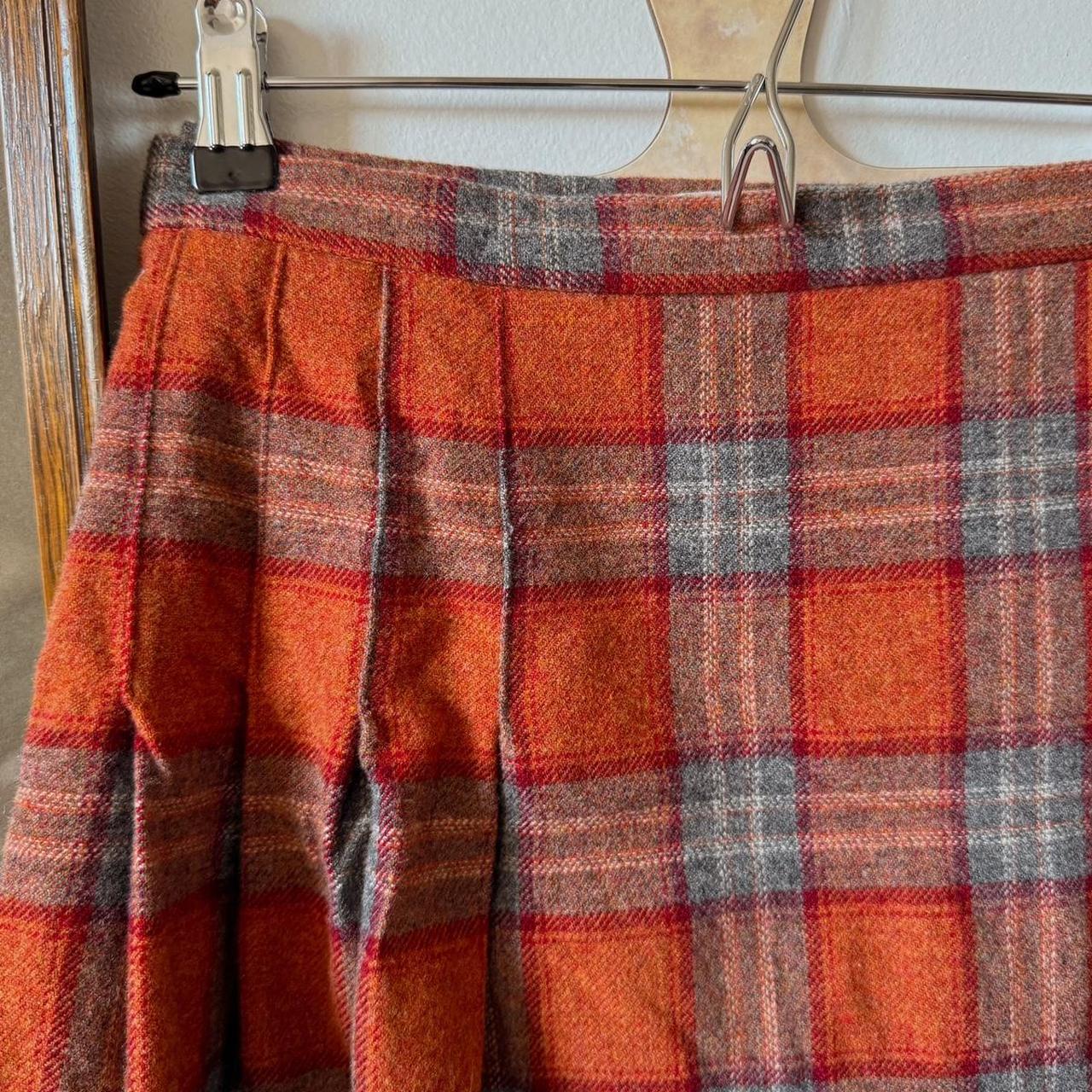 Pendleton plaid wool skirt (30")