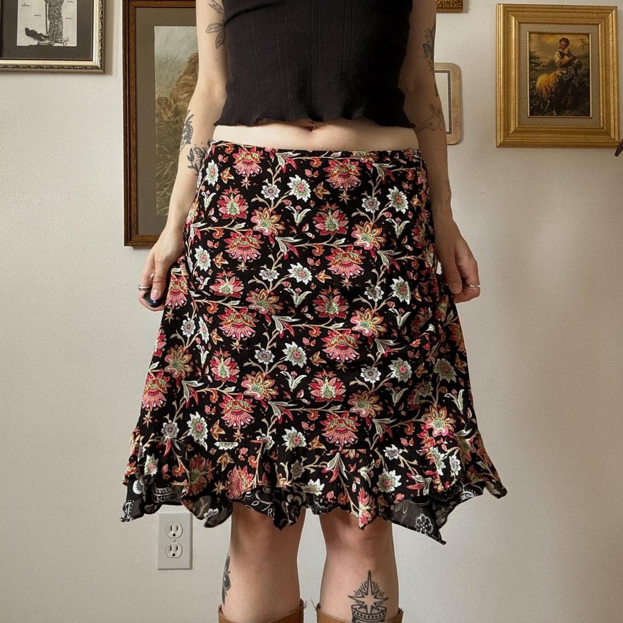 Fairy floral reversible skirt (S)