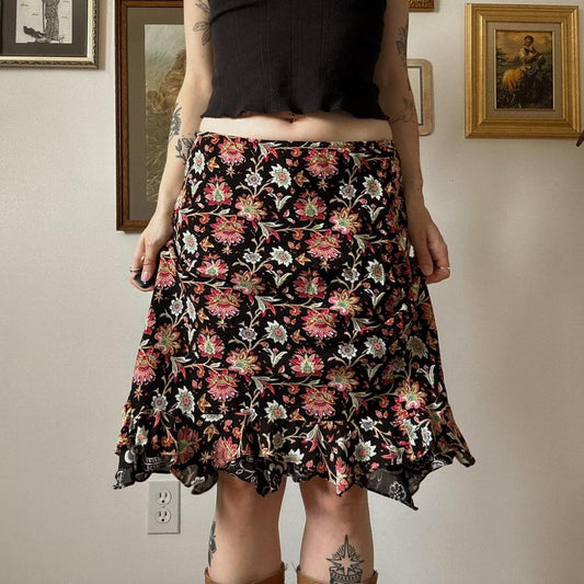 Fairy floral reversible skirt (S)