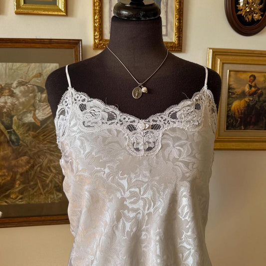 Vintage lace mini slip (S)