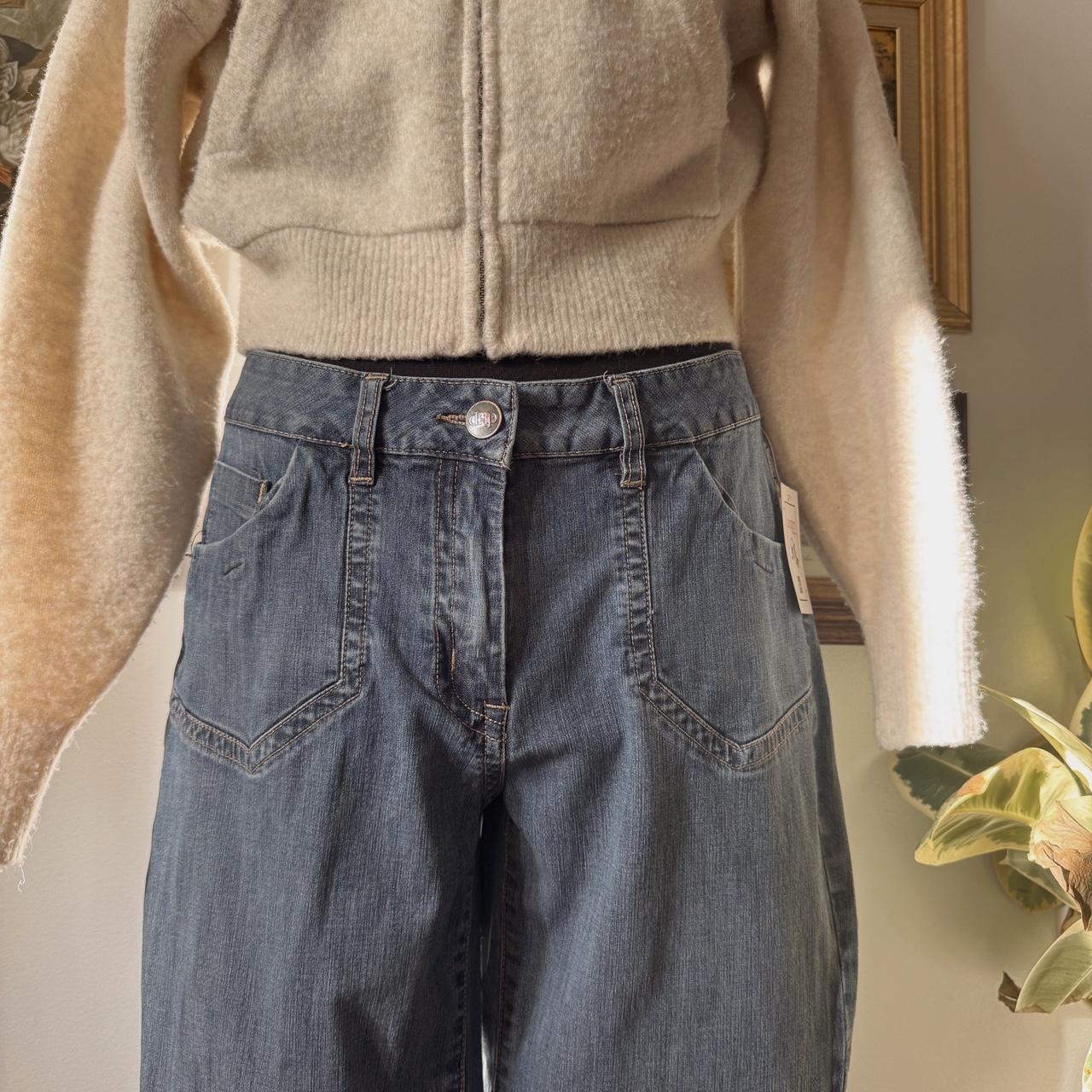 Mid rise wide leg jeans (M)