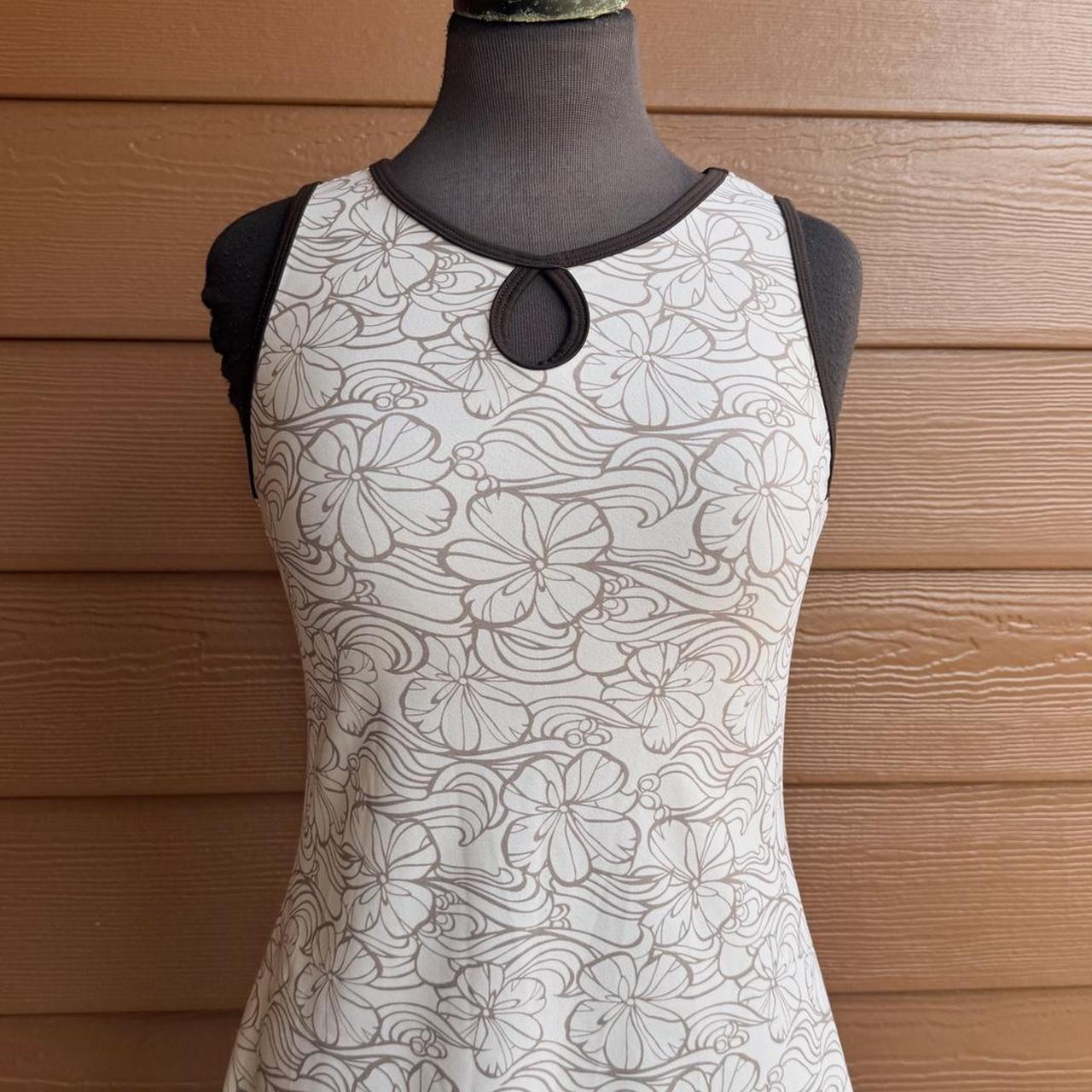 Cream floral mini dress (M)