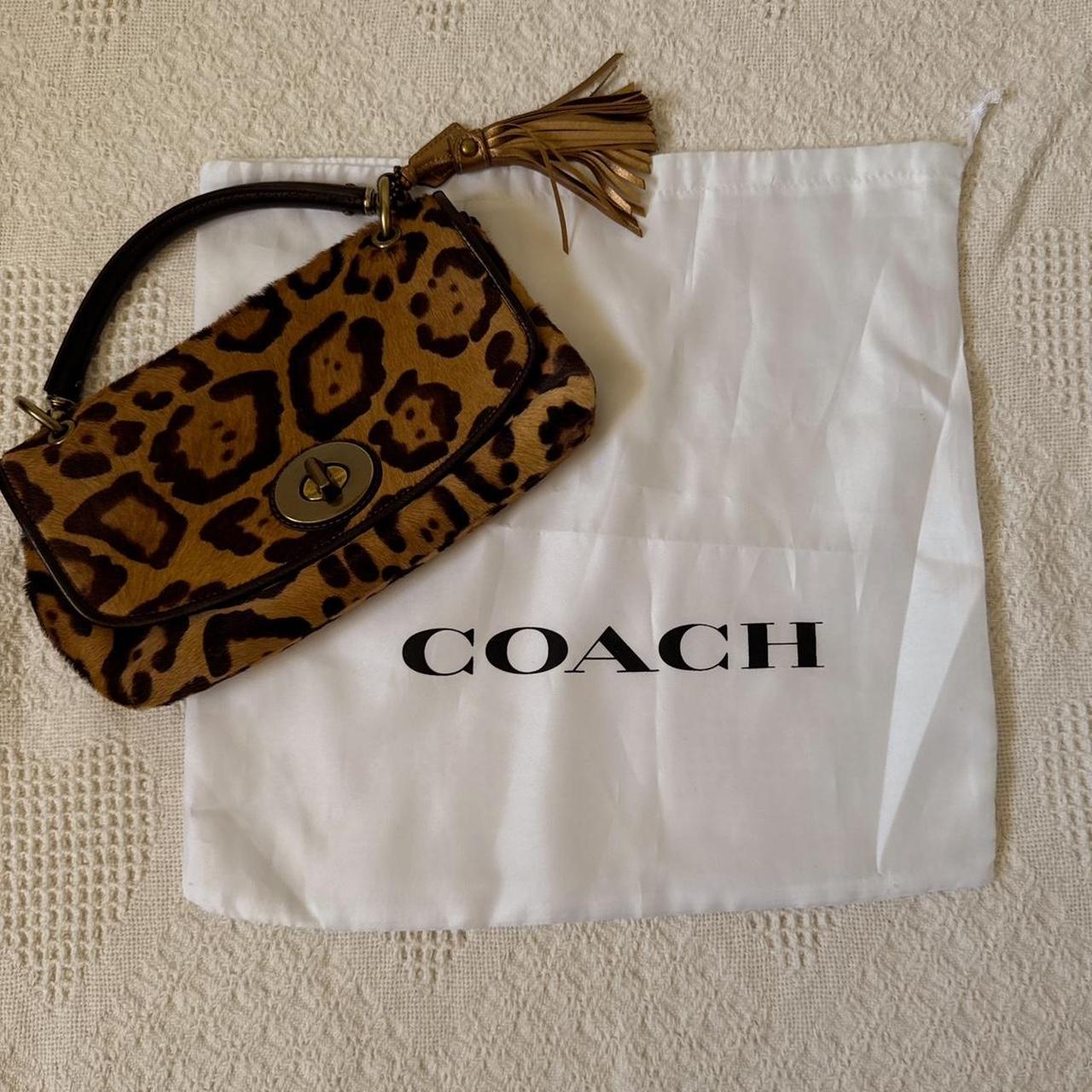 Coach leopard mini bag