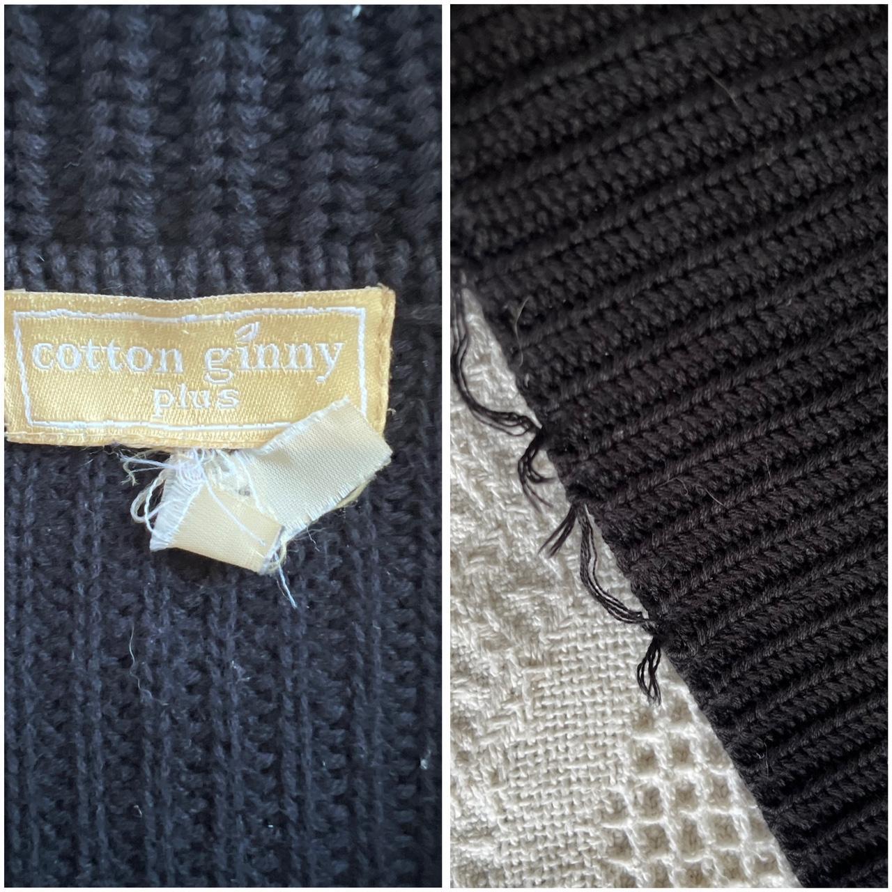 Slouchy black knit cardigan (XL)