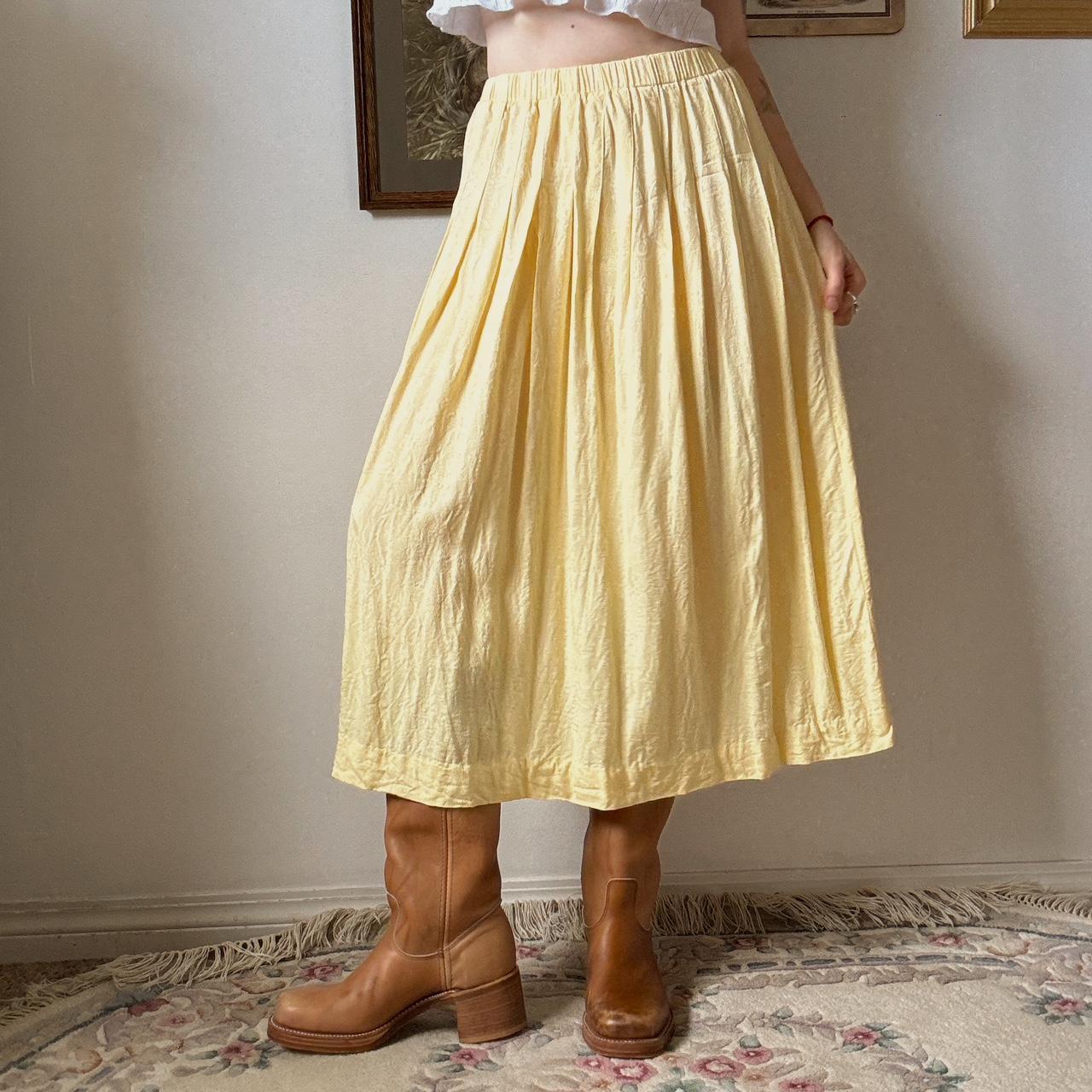 Buttercream maxi skirt (M)