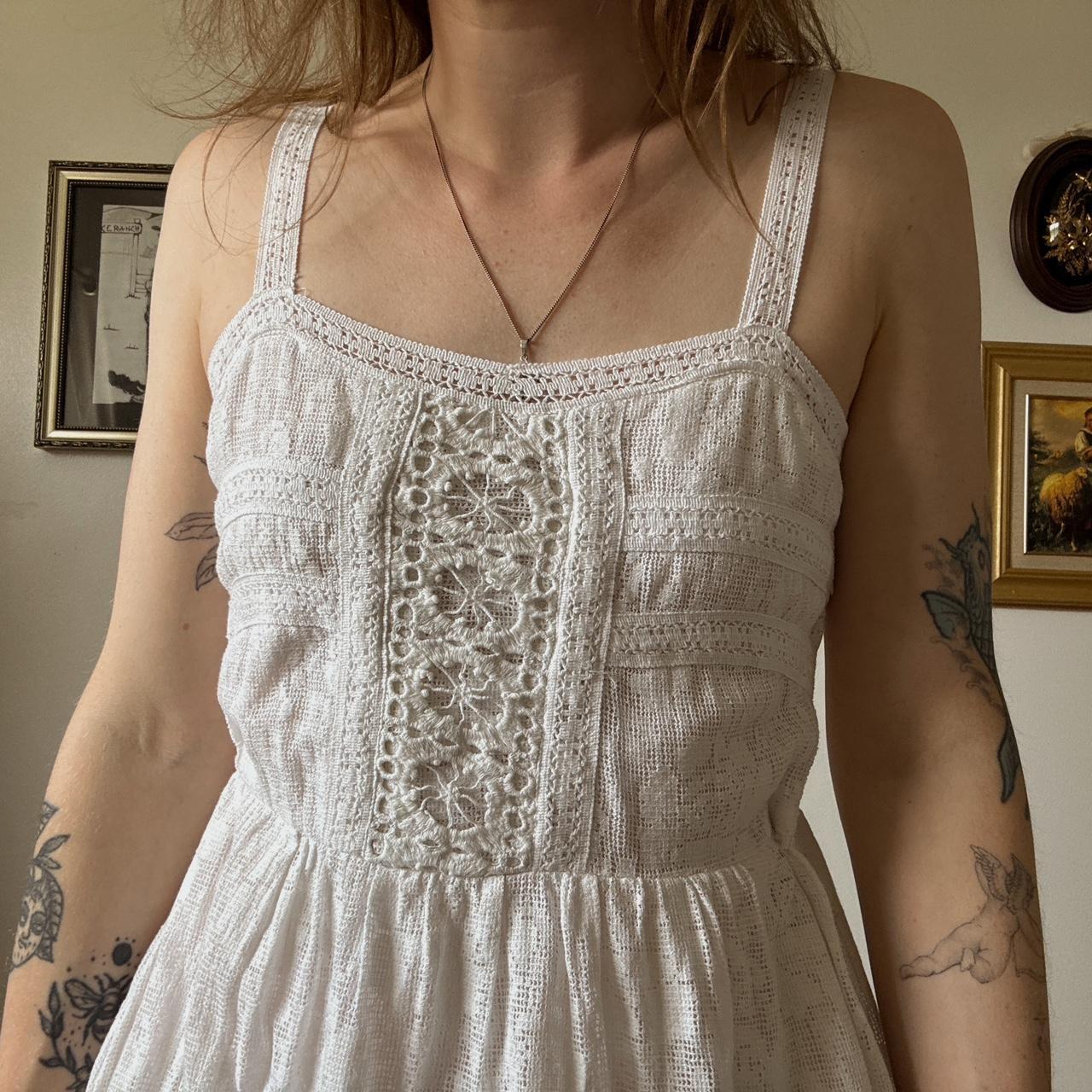 White lace mini dress (S)