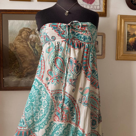Whimsical boho maxi dress (S)