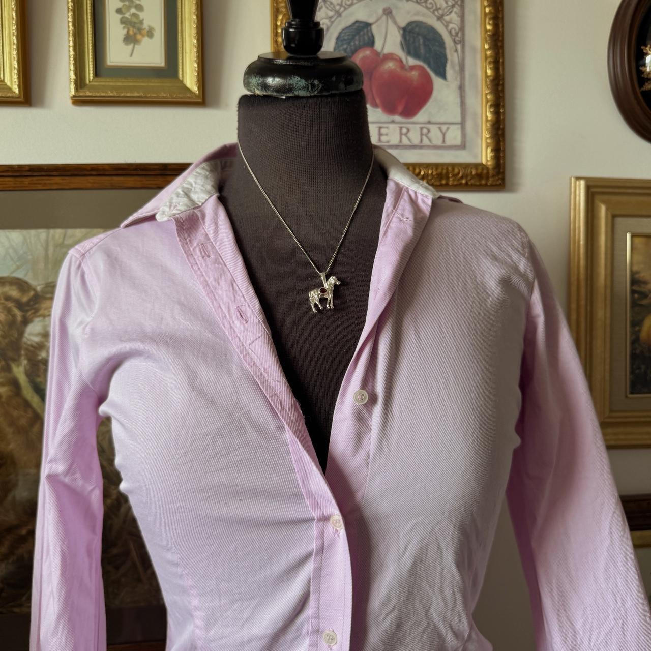 Lilac button up blouse (XS)