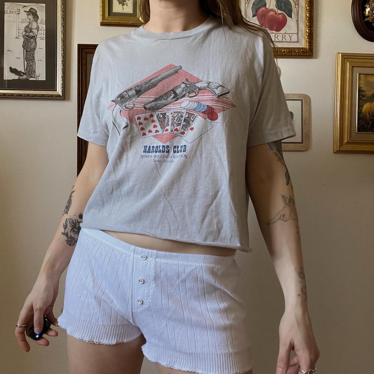 Vintage casino baby tee (M/L)