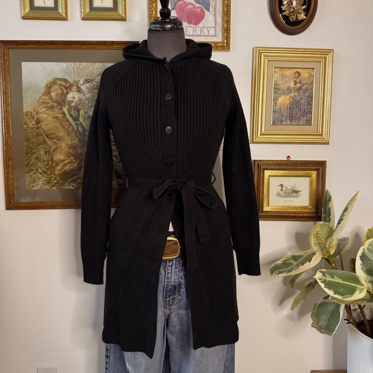 Y2K long knit cardigan (M)