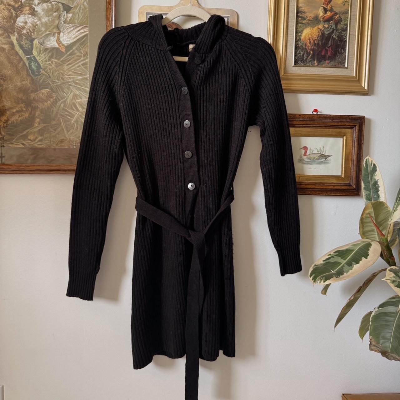 Y2K long knit cardigan (M)