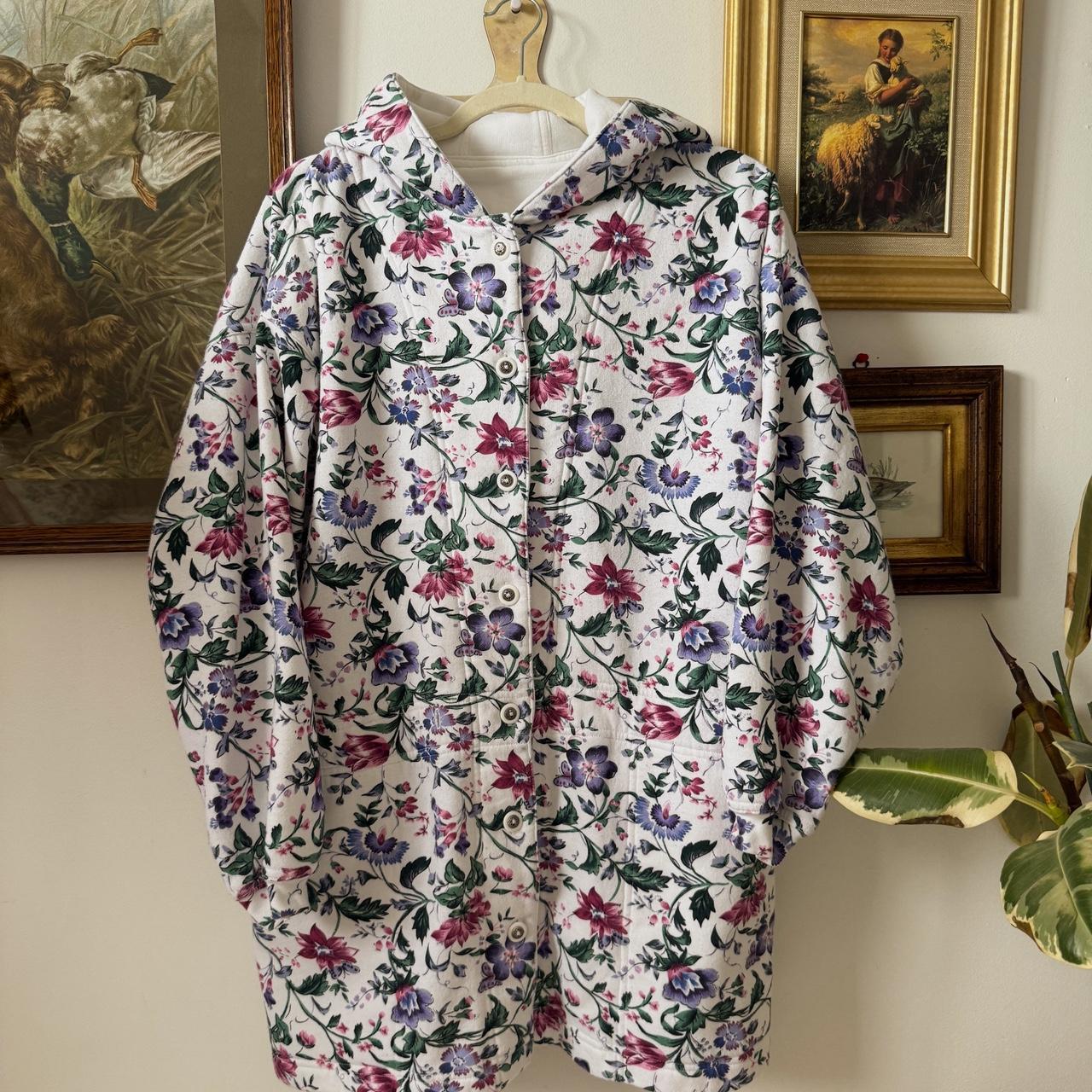 Floral cozy spring jacket (L)