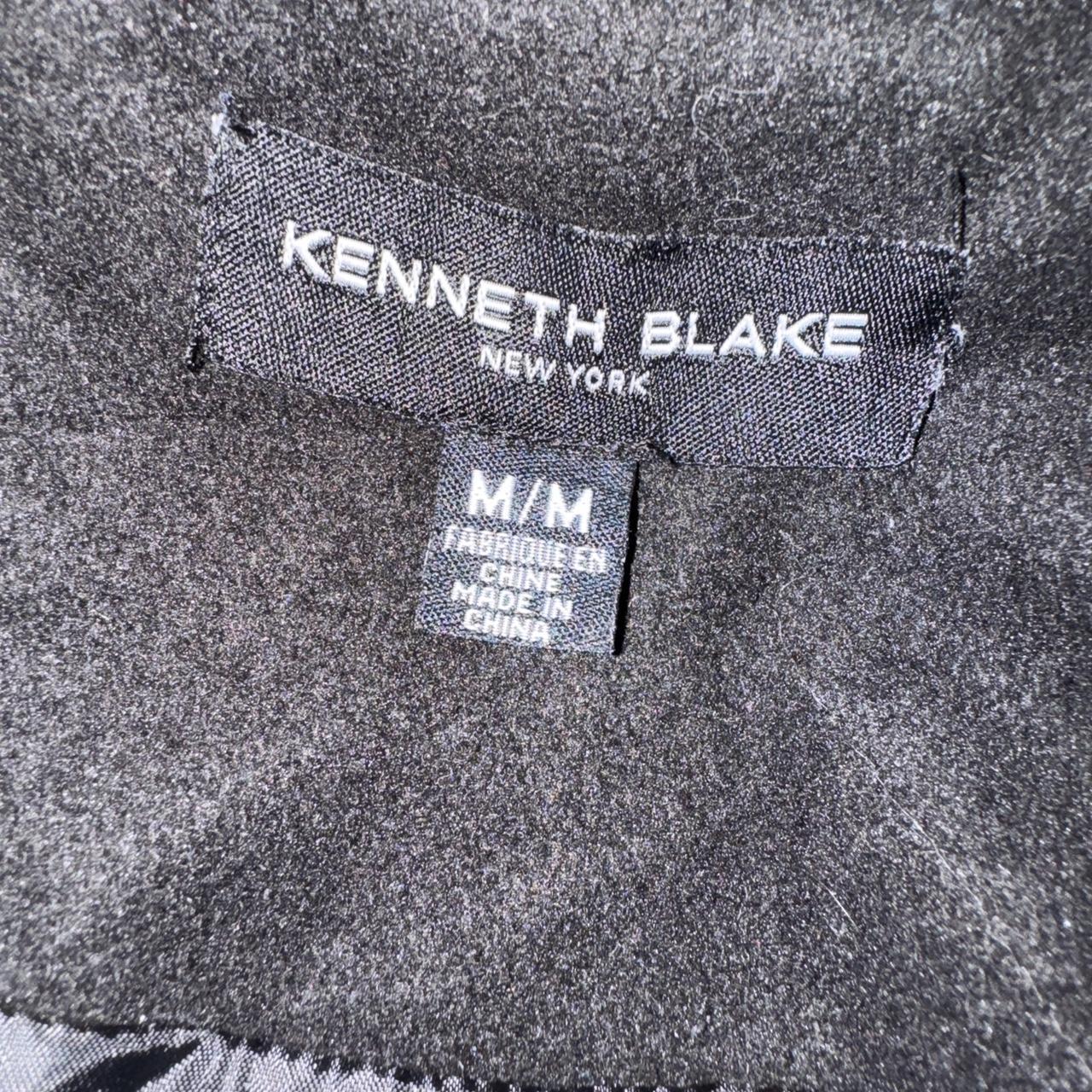 Black funnel neck trench (M)