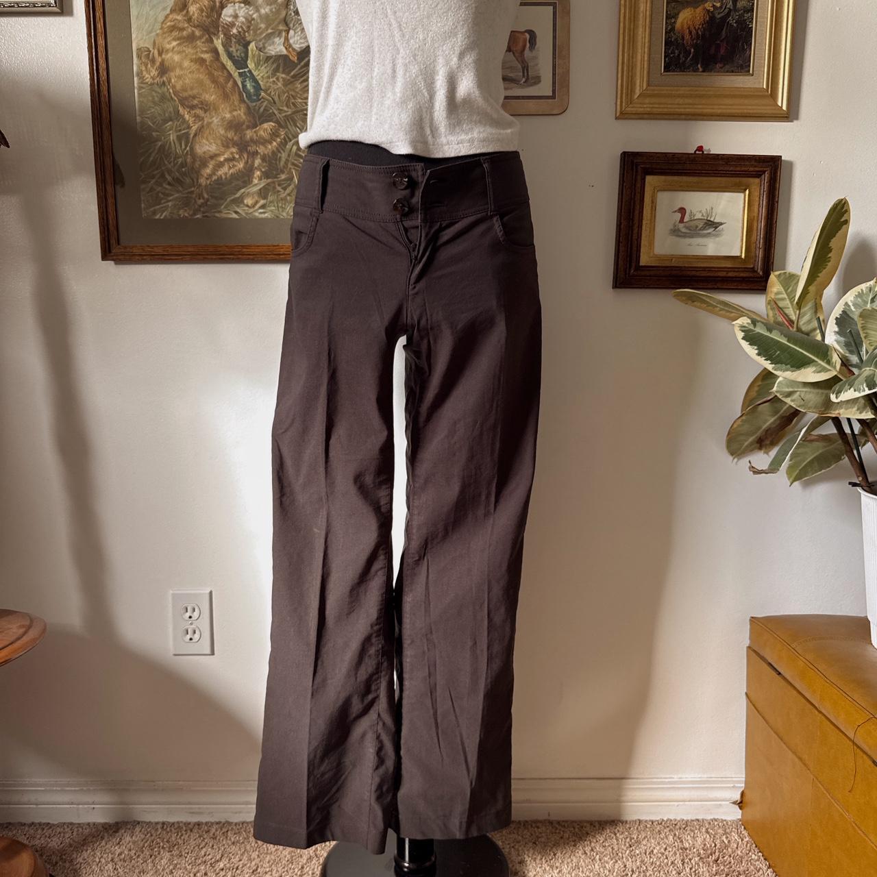 Low rise brown trousers (S)