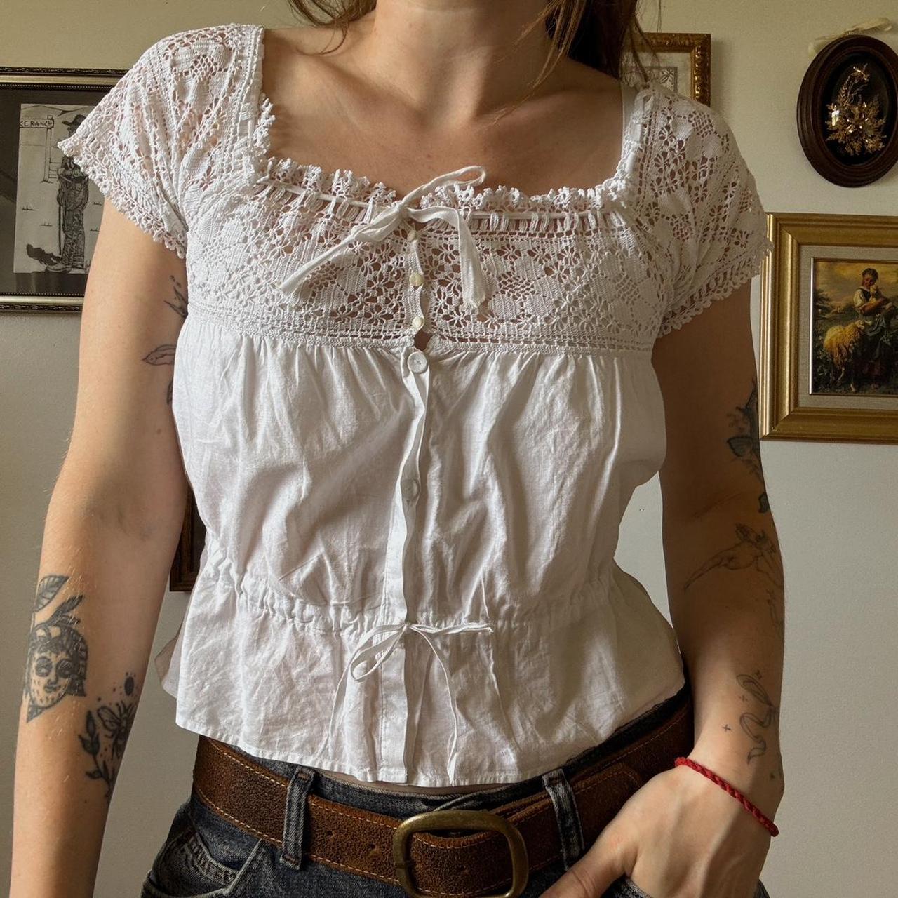 Antique edwardian blouse (XS)