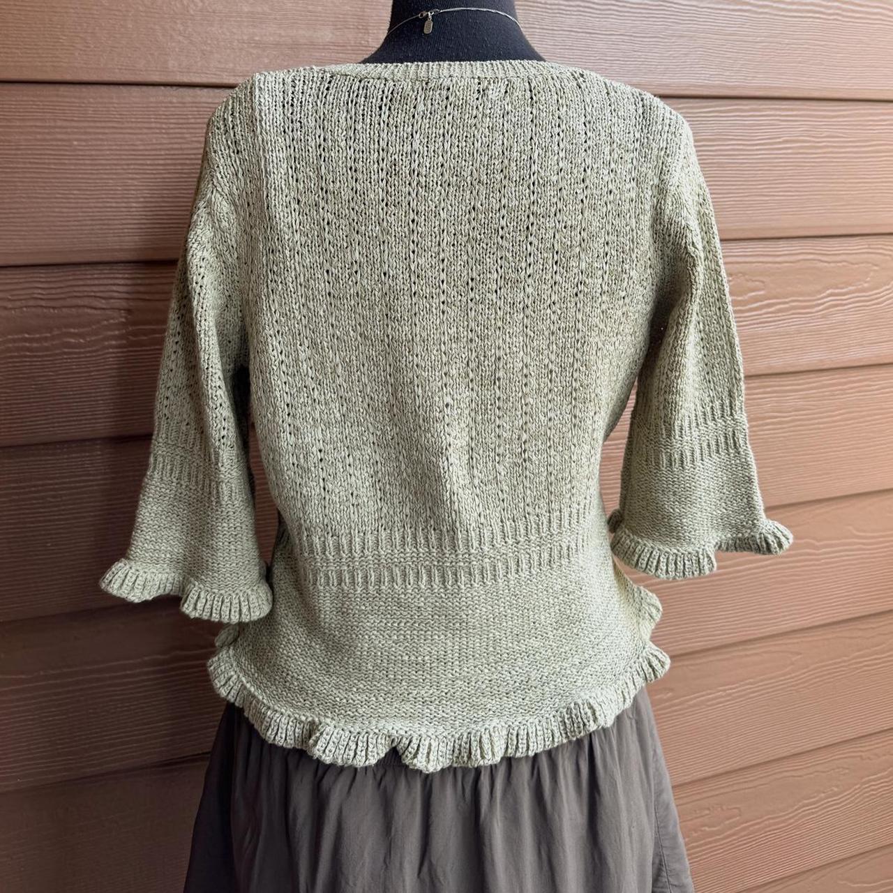 Sage green fairy knit cardigan (S)