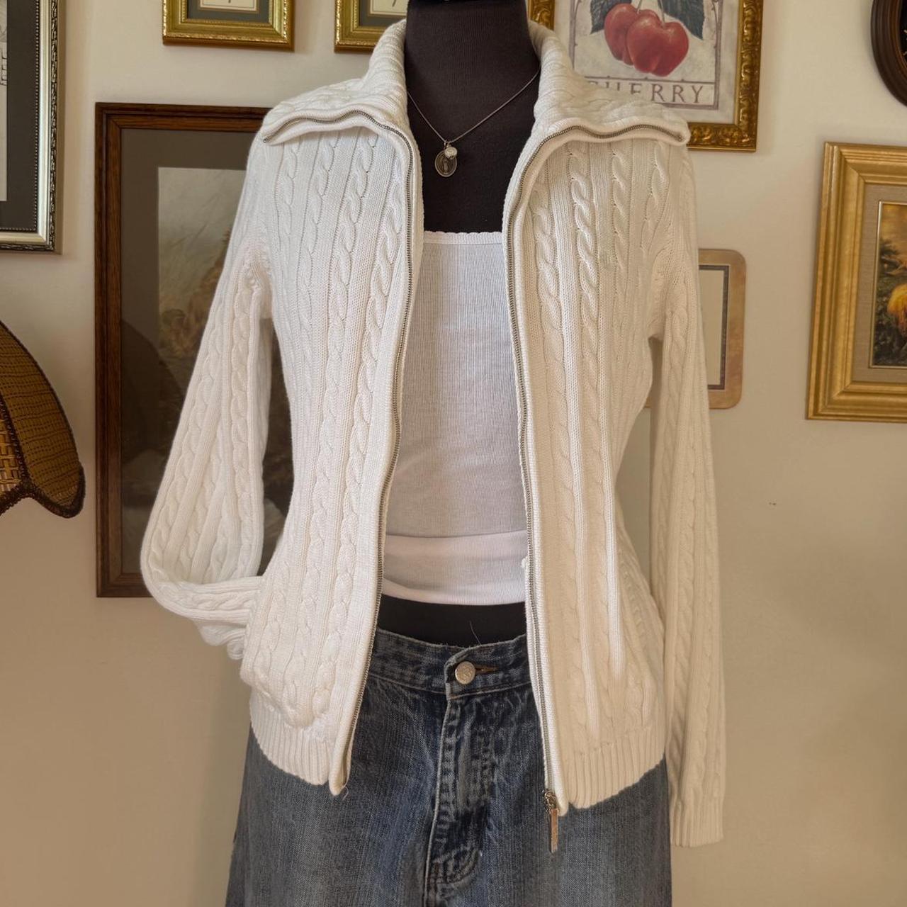 White Ralph Lauren cable knit (S)