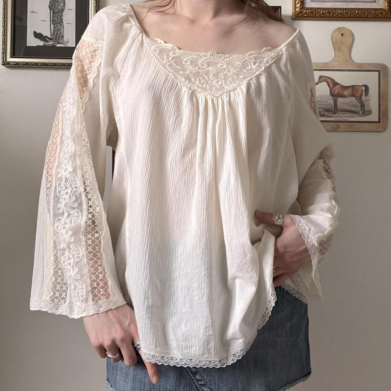 Lace boho fairy blouse (XL)