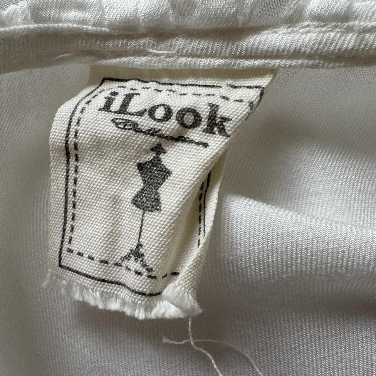 White cottage ruffle lace blouse (M)