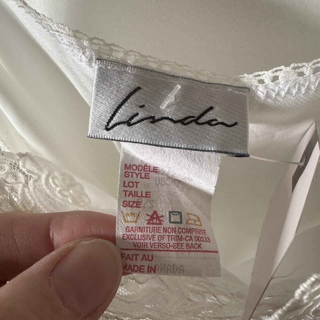 Cream lace satin cami tank (M)