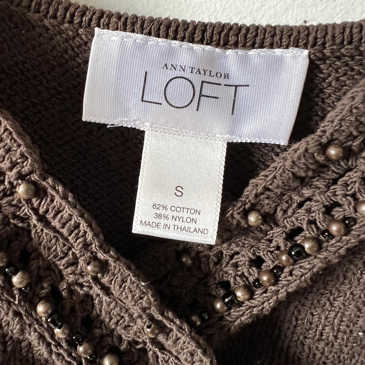 Brown knit cami tank (S)