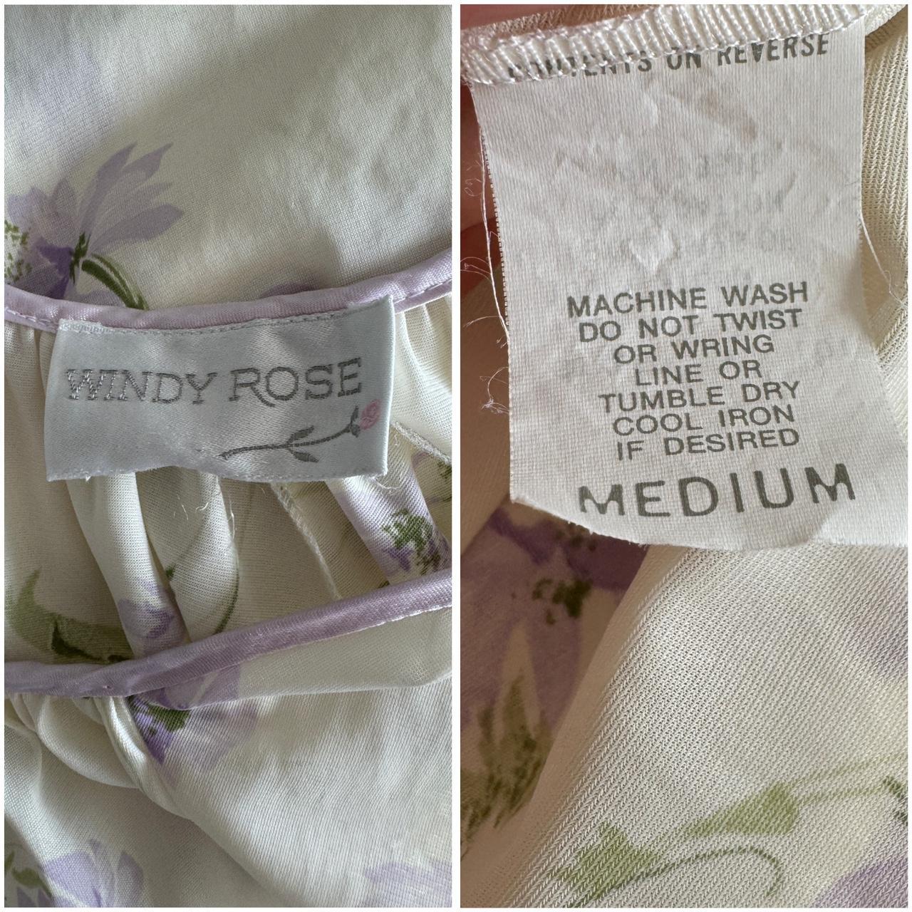 Cream lilac nightgown (M)