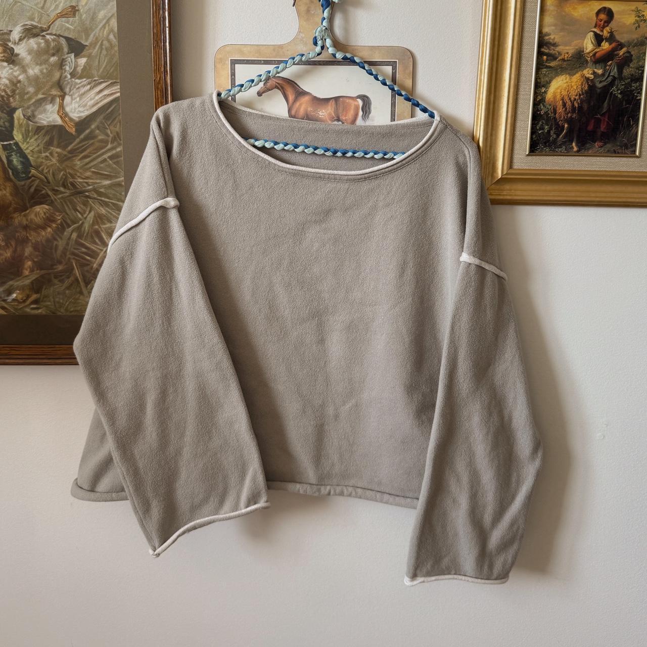 Soft grey coastal sweater (M)