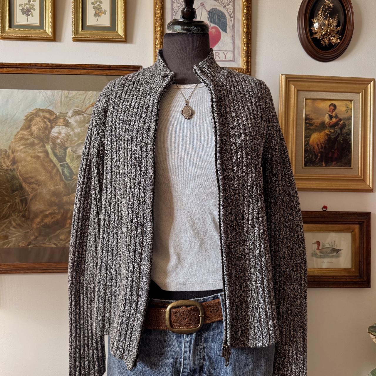 Dark grey mock neck knit (S)