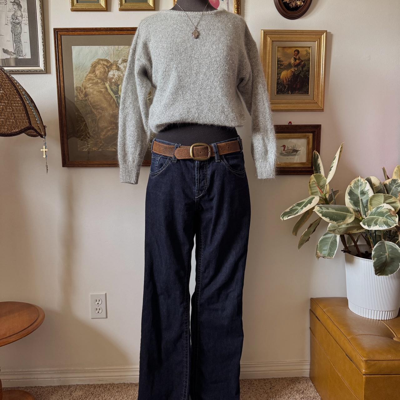 Dark wash y2k jeans (32)