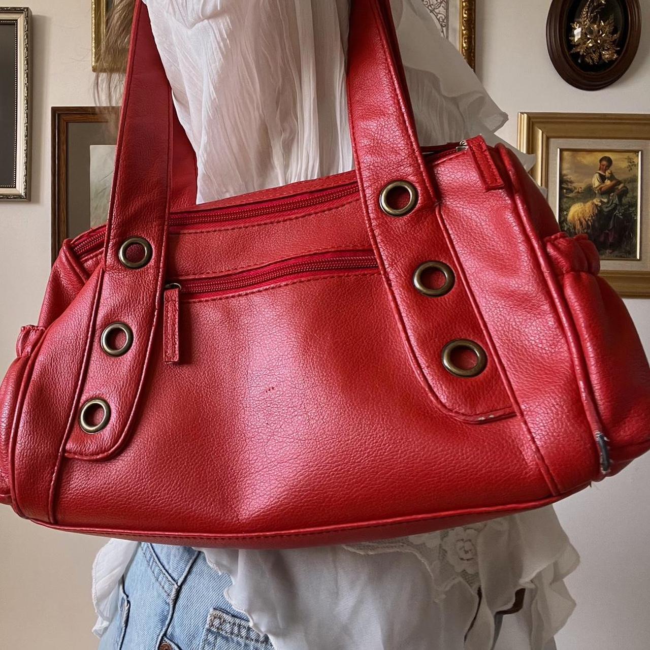 Vintage red shoulder bag