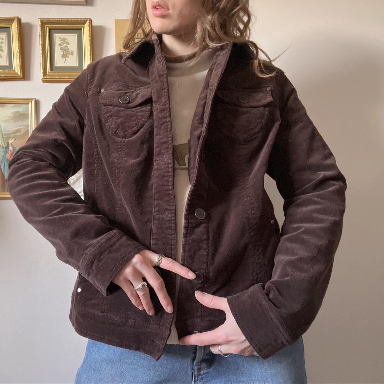 Chocolate brown corduroy jacket (M/L)