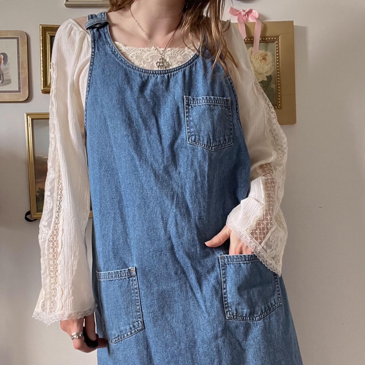 Vintage denim midi dress (M/L)