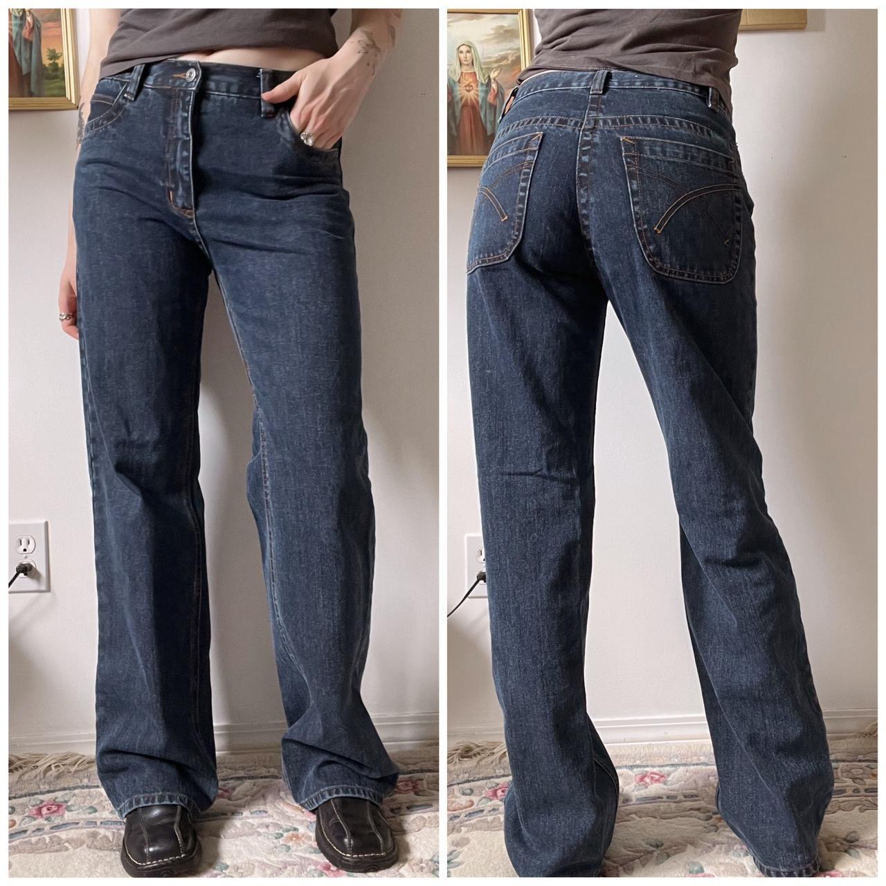 Baggy dark wash jeans (30")