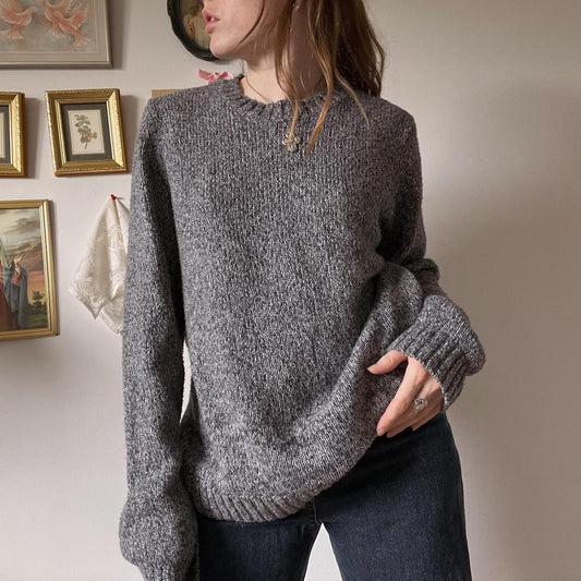 Wolf grey chunky knit (L)