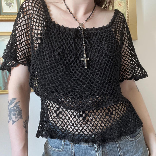 Witchy crochet top (S)