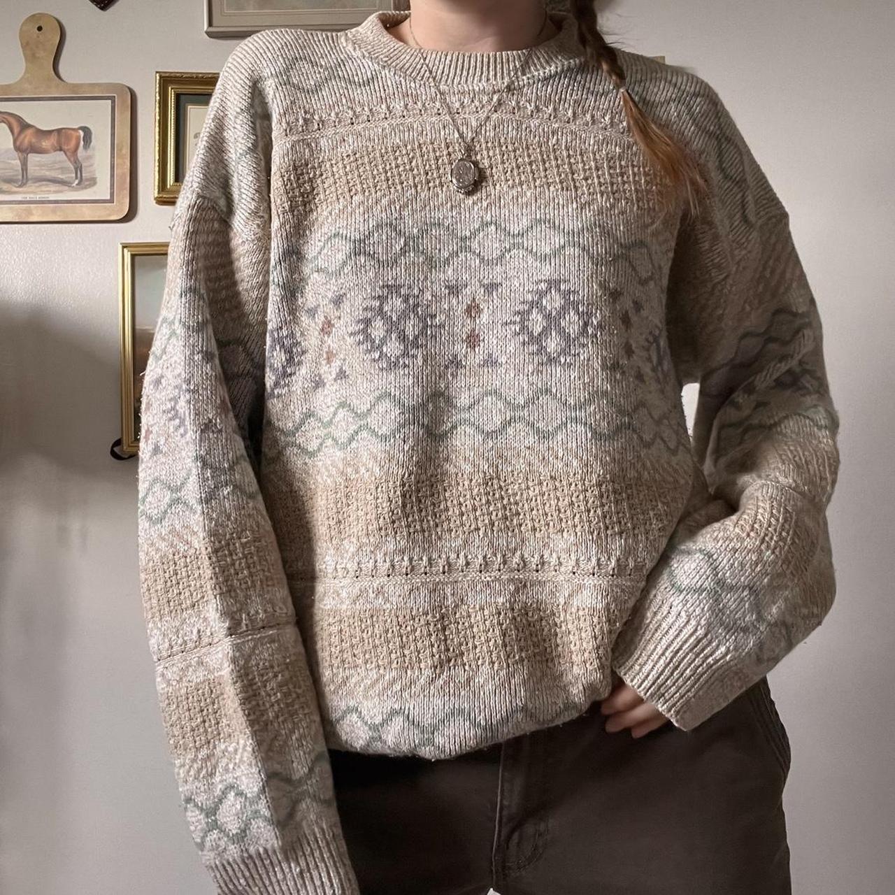 Vintage cottagecore fall knit (M)