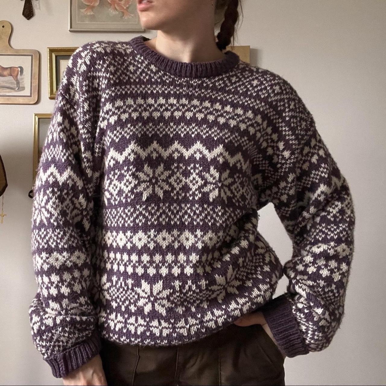 Vintage lavender wool sweater (M)