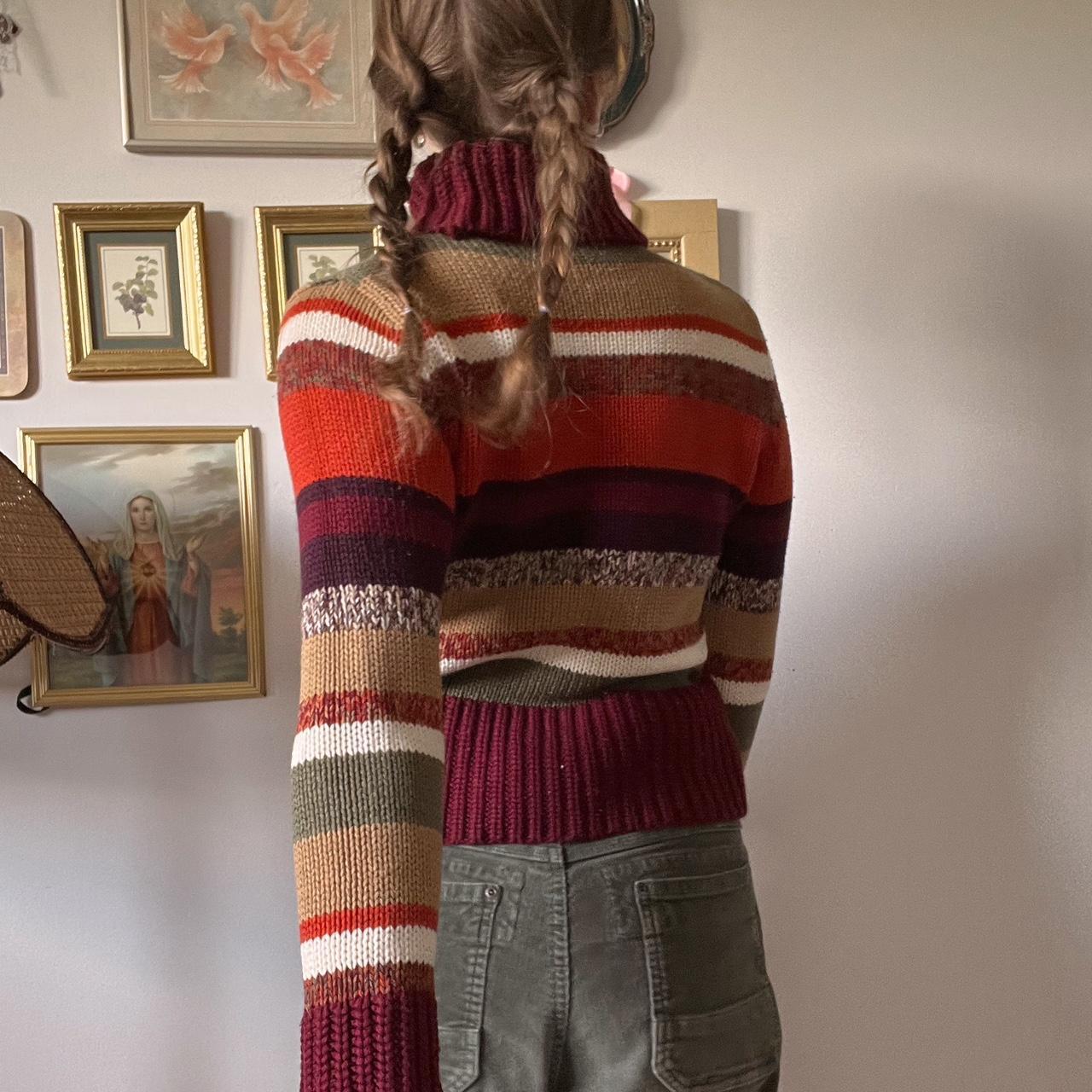 Y2K autumnal striped knit (XS)