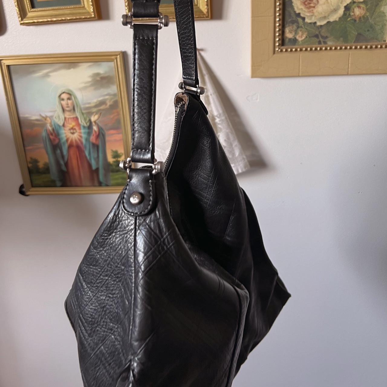 Slouchy leather shoulder bag