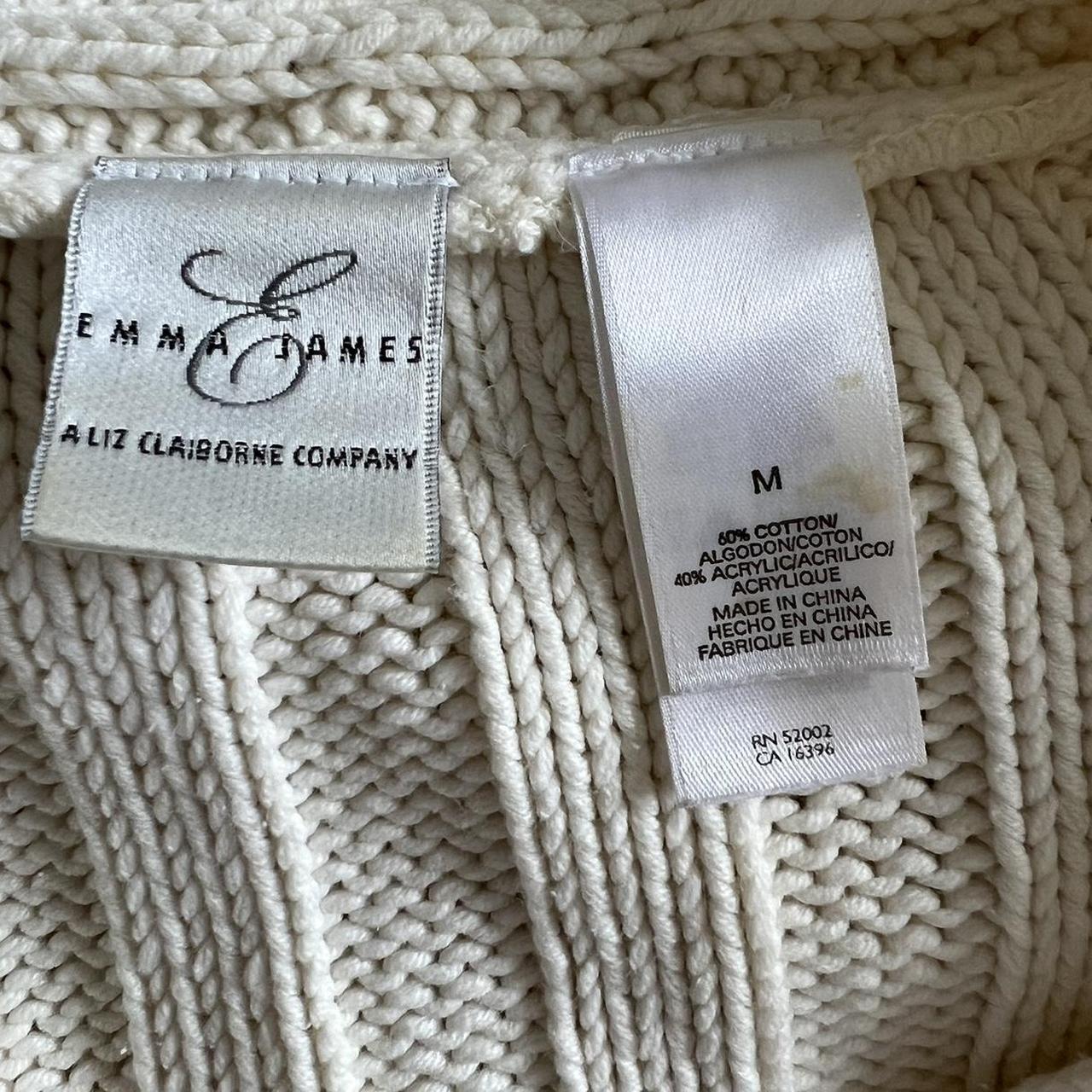 Chunky cable knit sweater (M)