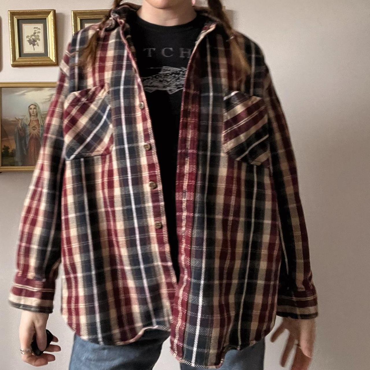 Vintage grunge cabincore flannel (L)