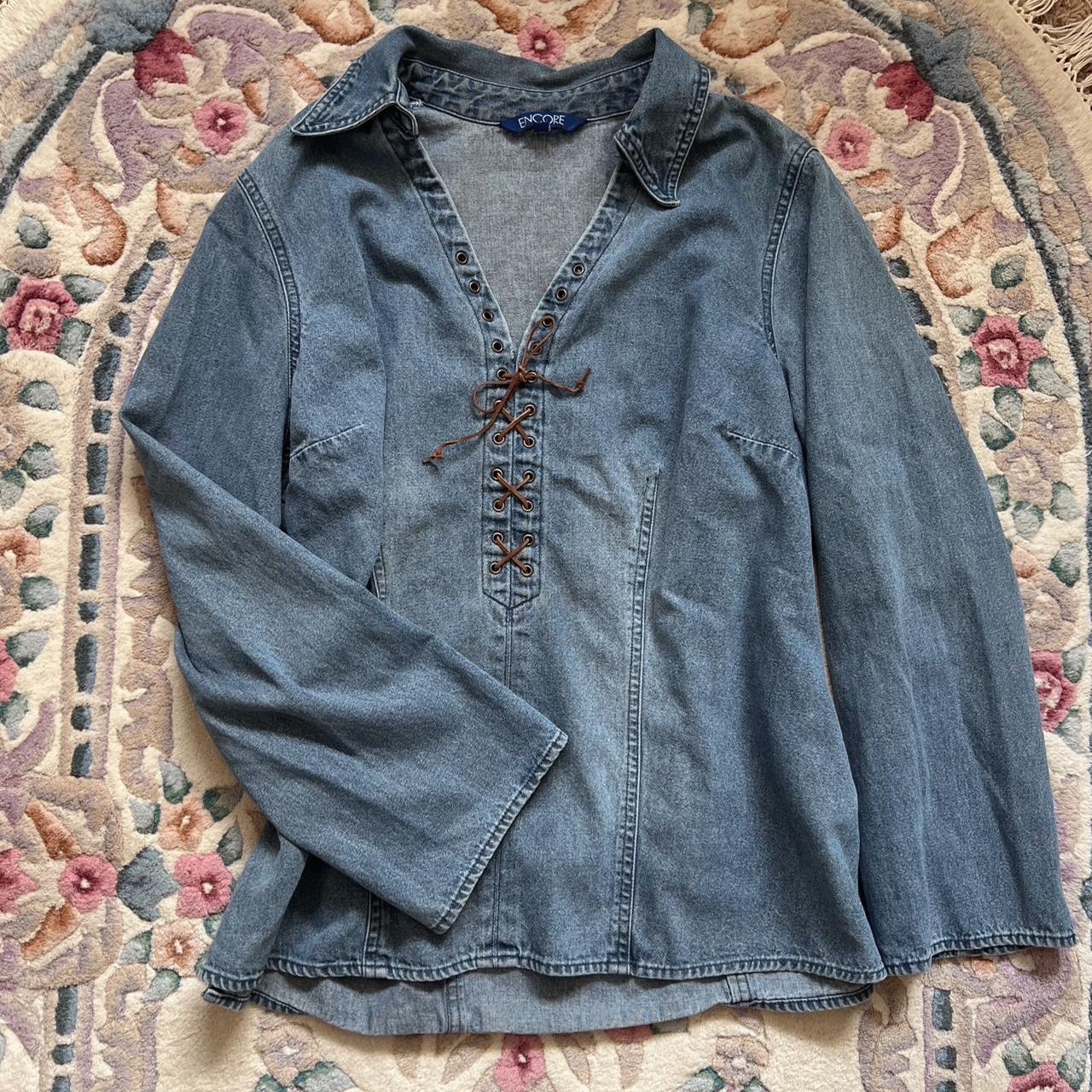 Vintage denim top (XL)