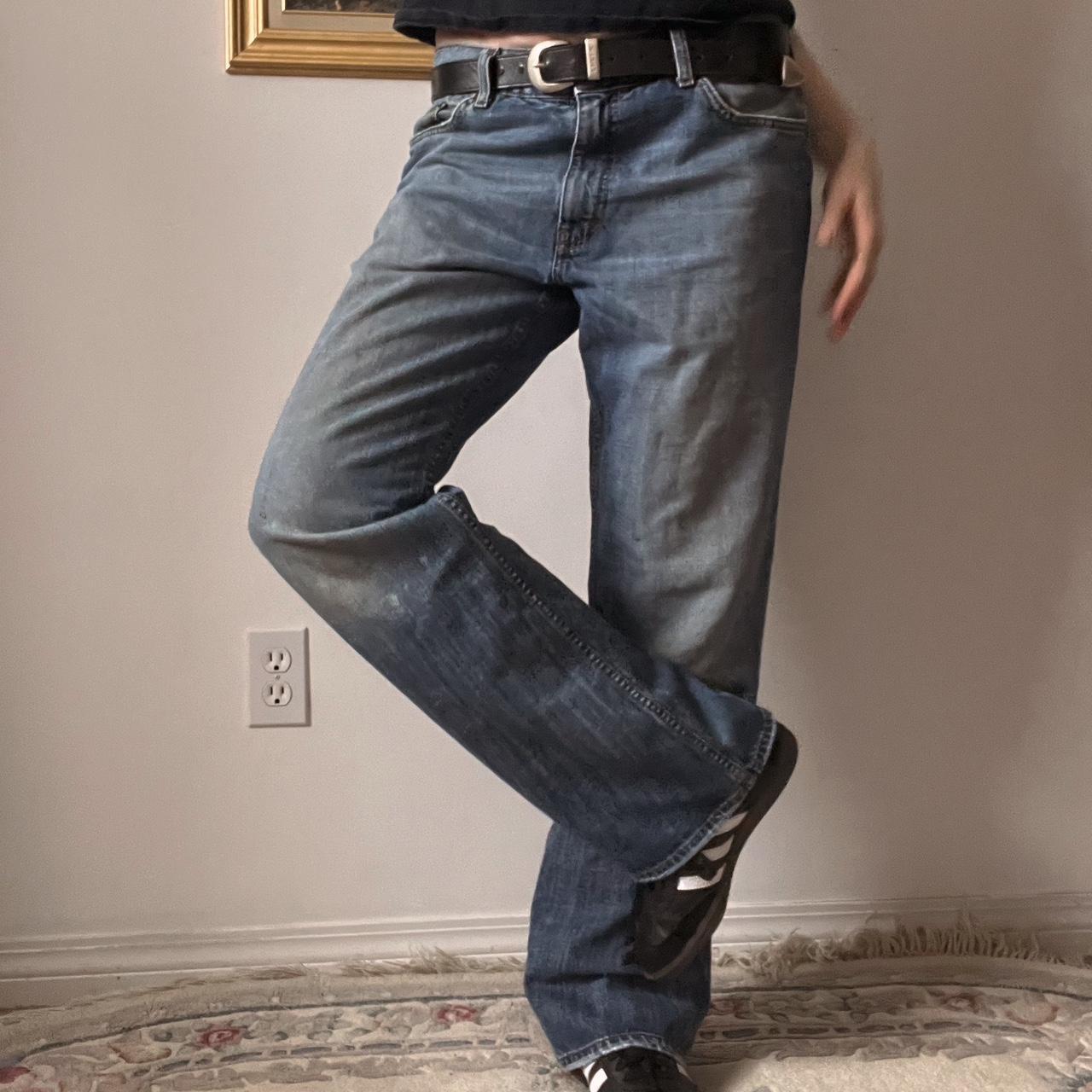 Wide leg baggy jeans (32")