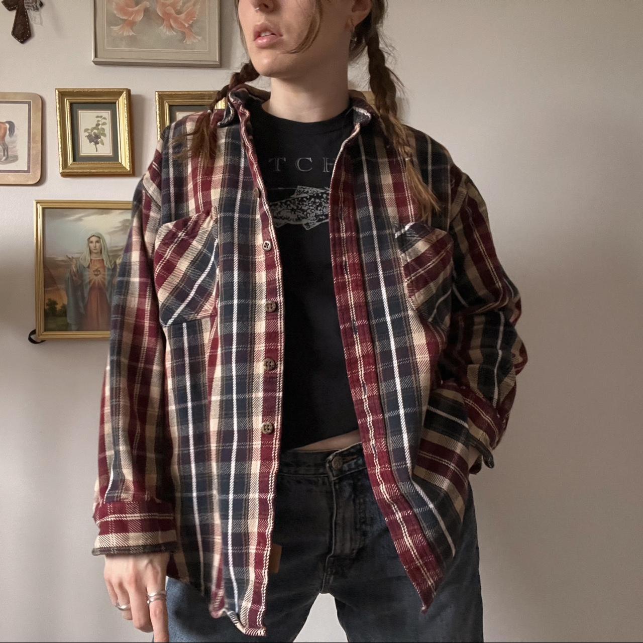 Vintage grunge cabincore flannel (L)