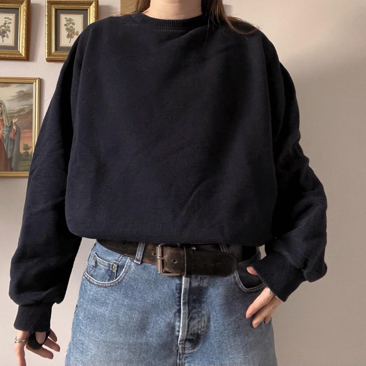 Oversized navy 90s sweatshirt (L)