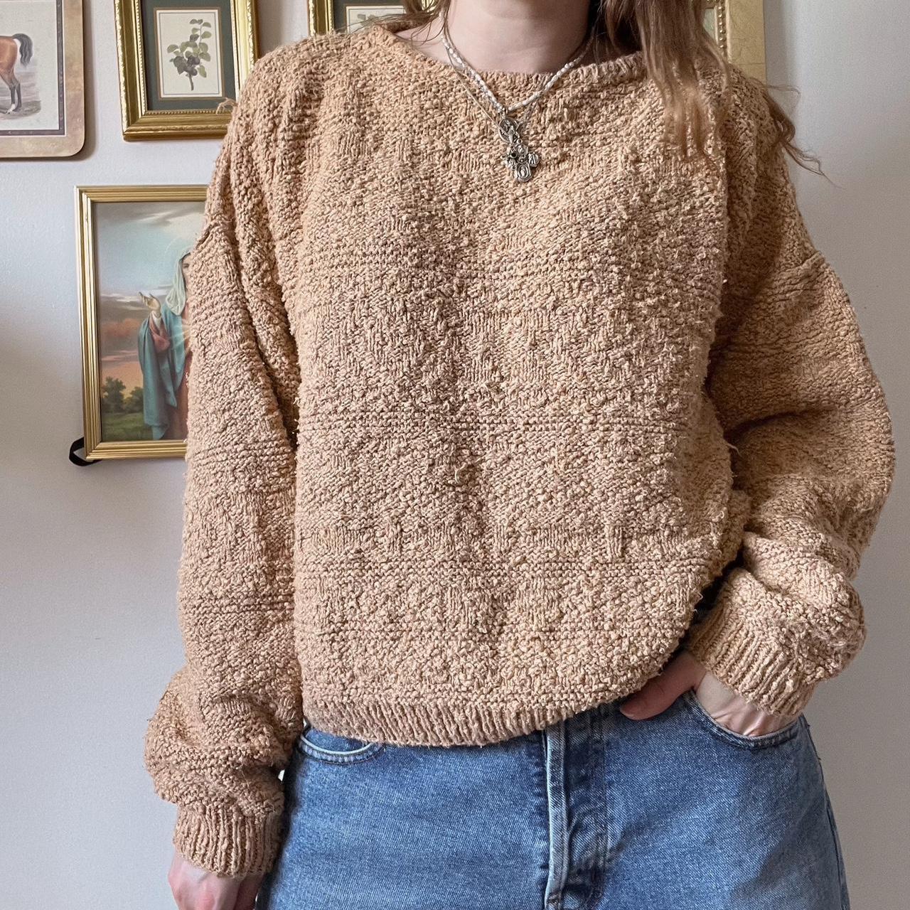 Pumpkin spice knit sweater (M)