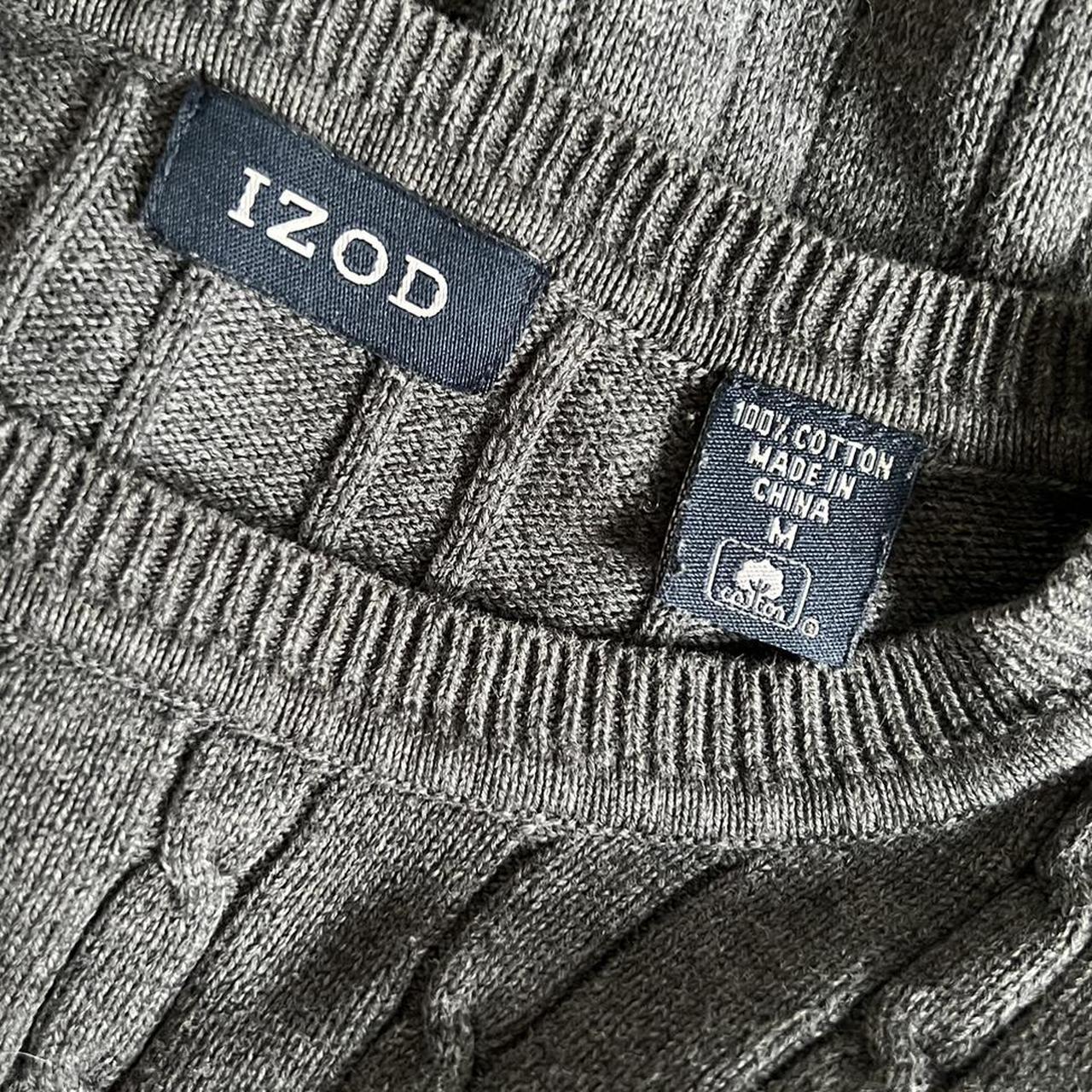 Charcoal grey cable knit (M)