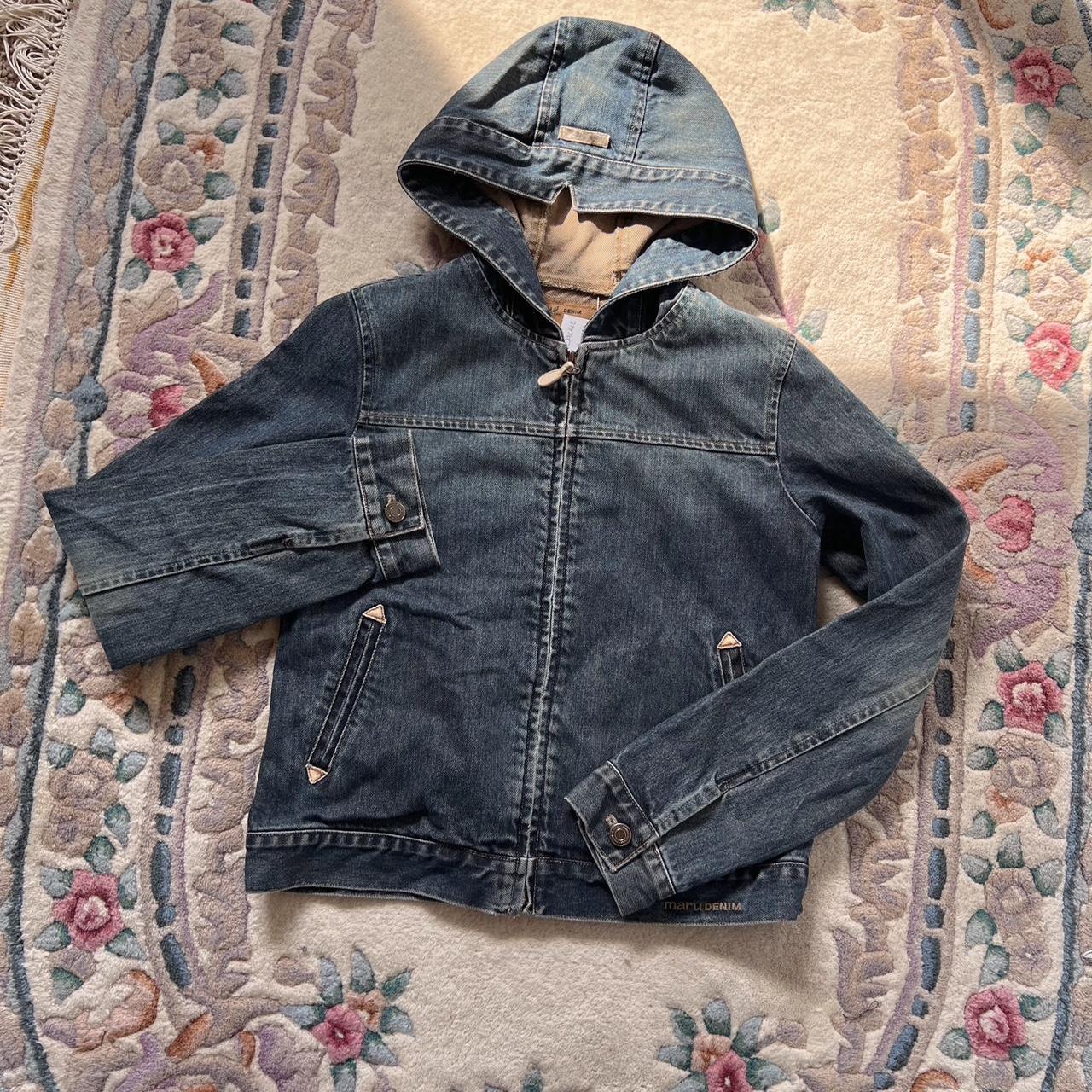 Denim hooded jacket (XS)