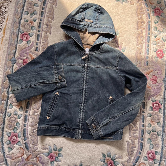 Denim hooded jacket (XS)