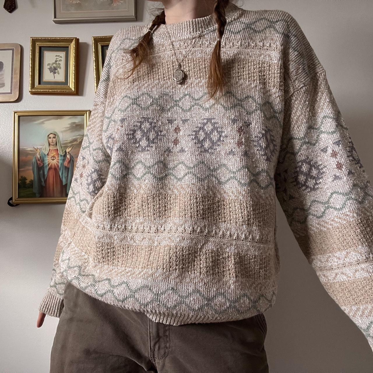 Vintage cottagecore fall knit (M)